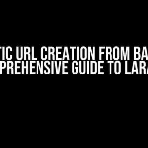 Automatic URL Creation from Backend: A Comprehensive Guide to Laravel