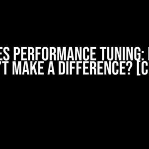 Postgres Performance Tuning: Memory Doesn’t Make a Difference? [closed]